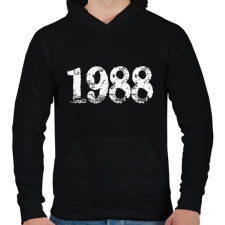 PRINTFASHION 1988 - Férfi kapucnis pulóver - Fekete női pulóver, kardigán