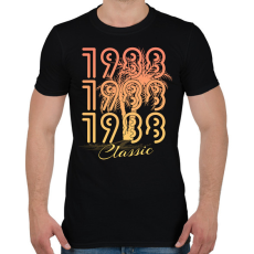 PRINTFASHION 1988 - Férfi póló - Fekete