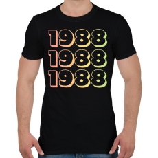 PRINTFASHION 1988 - Férfi póló - Fekete