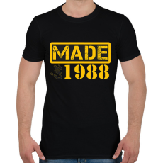 PRINTFASHION 1988 - Férfi póló - Fekete