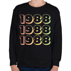 PRINTFASHION 1988 - Gyerek pulóver - Fekete