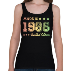 PRINTFASHION 1988 - Női atléta - Fekete