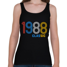 PRINTFASHION 1988 - Női atléta - Fekete női trikó