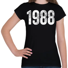 PRINTFASHION 1988 - Női póló - Fekete