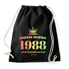 PRINTFASHION 1988 - Sportzsák, Tornazsák - Fekete tornazsák