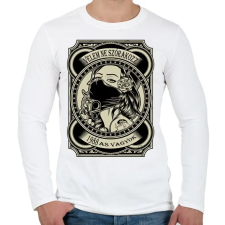 PRINTFASHION 1988 Velem ne szórakozz - Férfi hosszú ujjú póló - Fehér férfi póló