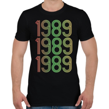 PRINTFASHION 1989 - Férfi póló - Fekete férfi póló
