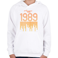 PRINTFASHION 1989 - Gyerek kapucnis pulóver - Fehér