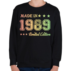 PRINTFASHION 1989 - Gyerek pulóver - Fekete