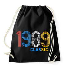 PRINTFASHION 1989 - Sportzsák, Tornazsák - Fekete tornazsák