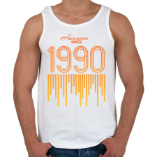 PRINTFASHION 1990 - Férfi atléta - Fehér atléta, trikó