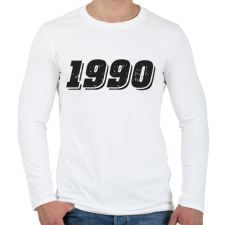 PRINTFASHION 1990 - Férfi hosszú ujjú póló - Fehér férfi póló