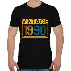 PRINTFASHION 1990 - Férfi póló - Fekete