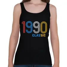 PRINTFASHION 1990 - Női atléta - Fekete női trikó