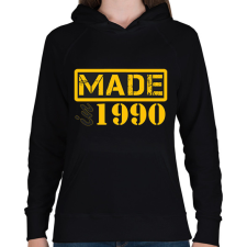 PRINTFASHION 1990 - Női kapucnis pulóver - Fekete női pulóver, kardigán