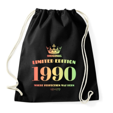 PRINTFASHION 1990 - Sportzsák, Tornazsák - Fekete tornazsák