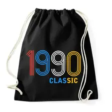 PRINTFASHION 1990 - Sportzsák, Tornazsák - Fekete tornazsák