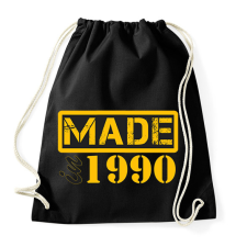 PRINTFASHION 1990 - Sportzsák, Tornazsák - Fekete tornazsák