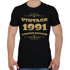 PRINTFASHION 1991 - Férfi póló - Fekete
