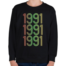 PRINTFASHION 1991 - Gyerek pulóver - Fekete