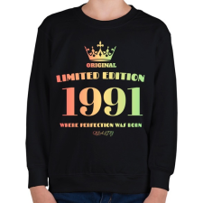 PRINTFASHION 1991 - Gyerek pulóver - Fekete gyerek pulóver, kardigán