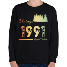 PRINTFASHION 1991 - Gyerek pulóver - Fekete