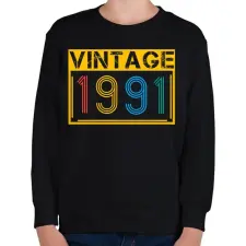 PRINTFASHION 1991 - Gyerek pulóver - Fekete gyerek pulóver, kardigán