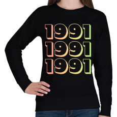 PRINTFASHION 1991 - Női pulóver - Fekete