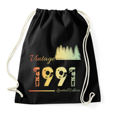 PRINTFASHION 1991 - Sportzsák, Tornazsák - Fekete tornazsák