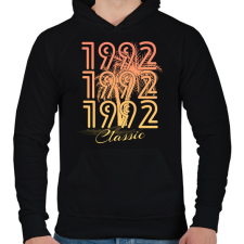 PRINTFASHION 1992 - Férfi kapucnis pulóver - Fekete férfi pulóver, kardigán