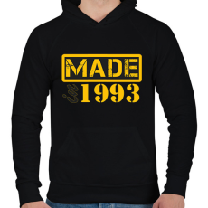 PRINTFASHION 1993 - Férfi kapucnis pulóver - Fekete