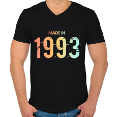 PRINTFASHION 1993 - Férfi V-nyakú póló - Fekete