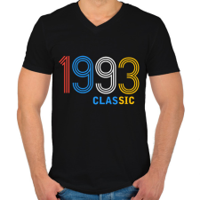 PRINTFASHION 1993 - Férfi V-nyakú póló - Fekete férfi póló