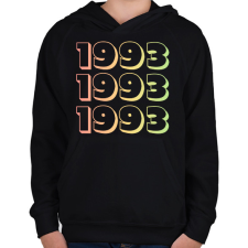 PRINTFASHION 1993 - Gyerek kapucnis pulóver - Fekete gyerek pulóver, kardigán