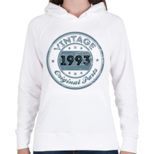 PRINTFASHION 1993 - Női kapucnis pulóver - Fehér női pulóver, kardigán