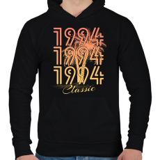 PRINTFASHION 1994 - Férfi kapucnis pulóver - Fekete