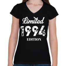 PRINTFASHION 1994 - Női V-nyakú póló - Fekete női póló