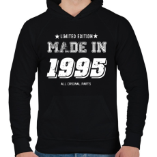 PRINTFASHION 1995 - Férfi kapucnis pulóver - Fekete