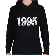 PRINTFASHION 1995 - Női kapucnis pulóver - Fekete