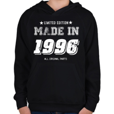 PRINTFASHION 1996 - Gyerek kapucnis pulóver - Fekete