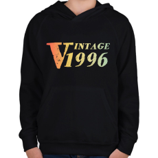 PRINTFASHION 1996 - Gyerek kapucnis pulóver - Fekete