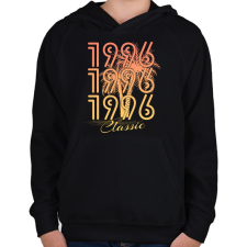 PRINTFASHION 1996 - Gyerek kapucnis pulóver - Fekete gyerek pulóver, kardigán
