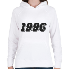 PRINTFASHION 1996 - Női kapucnis pulóver - Fehér női pulóver, kardigán