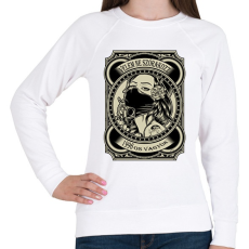 PRINTFASHION 1996 Velem ne szórakozz - Női pulóver - Fehér