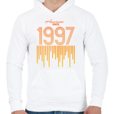 PRINTFASHION 1997 - Férfi kapucnis pulóver - Fehér