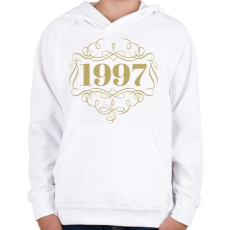 PRINTFASHION 1997 - Gyerek kapucnis pulóver - Fehér