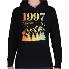 PRINTFASHION 1997 - Női kapucnis pulóver - Fekete női pulóver, kardigán