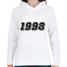 PRINTFASHION 1998 - Női kapucnis pulóver - Fehér női pulóver, kardigán