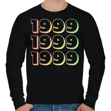 PRINTFASHION 1999 - Férfi pulóver - Fekete férfi pulóver, kardigán