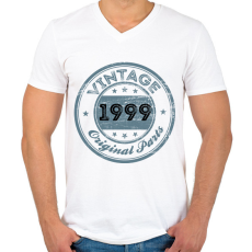PRINTFASHION 1999 - Férfi V-nyakú póló - Fehér